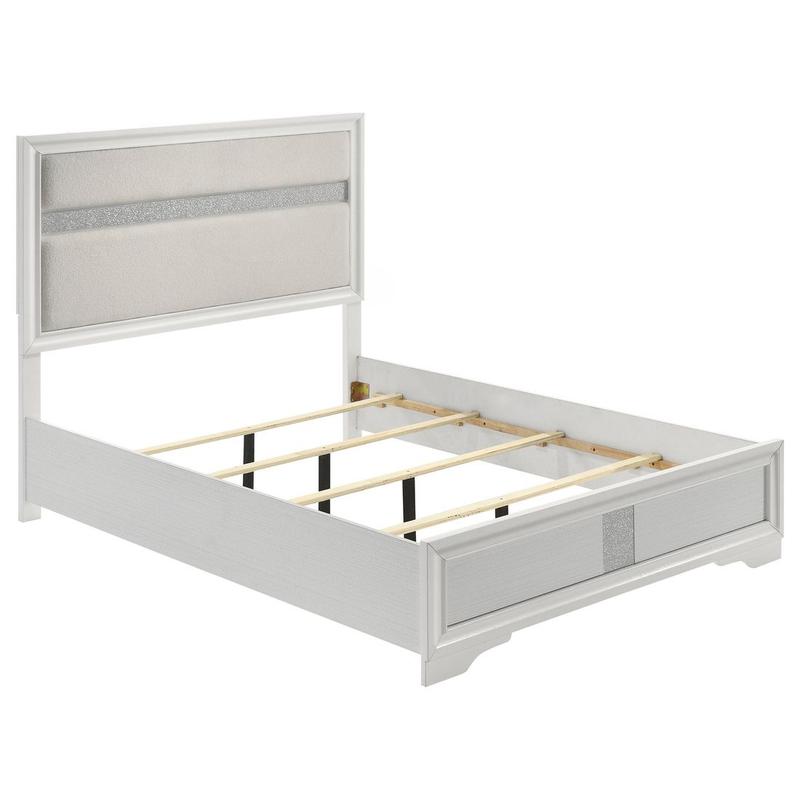 Miranda 55-inch Upholstered Full Panel Bed White