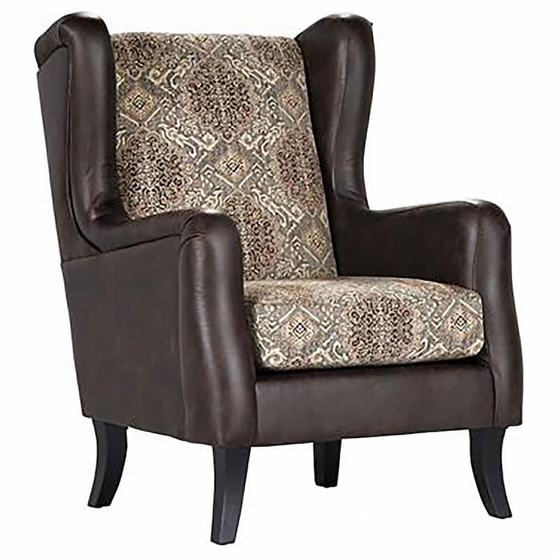 Elmbrook Upholstered Wingback Accent Club Chair Brown