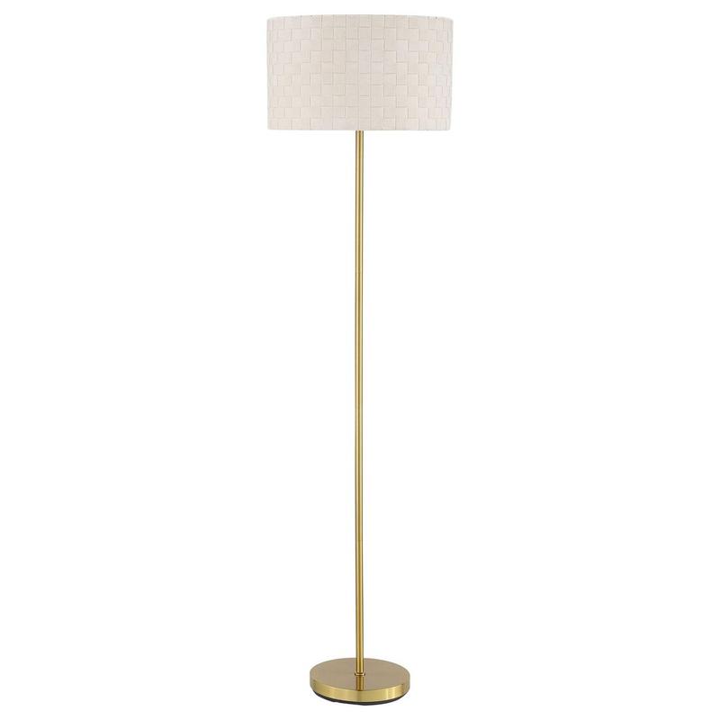 Ramiro 66-inch Drum Shade Metal Floor Lamp Gold