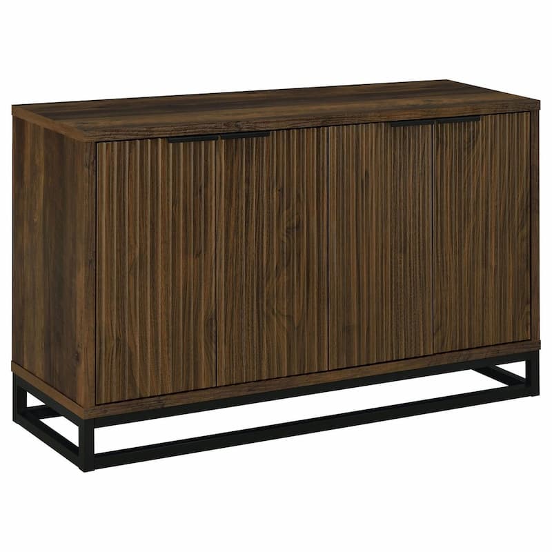 Ryatt 4-door Engineered Wood Accent Cabinet Dark Pine