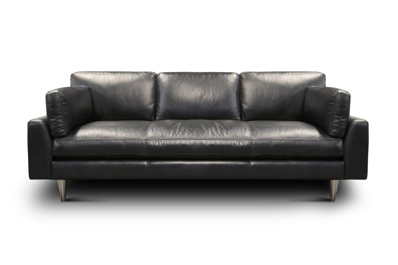 Skyline 100% Top Grain Leather Modern Americana Sofa