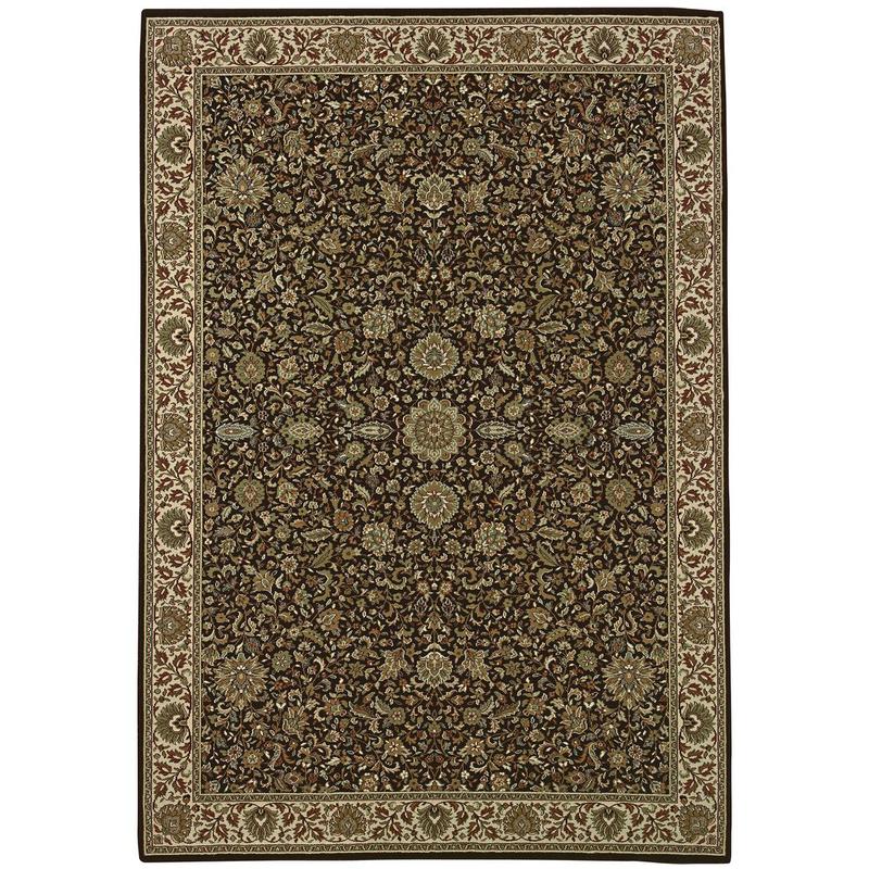 Ariana 172D2 Brown/ Ivory Indoor Area Rug - 4' x 6"