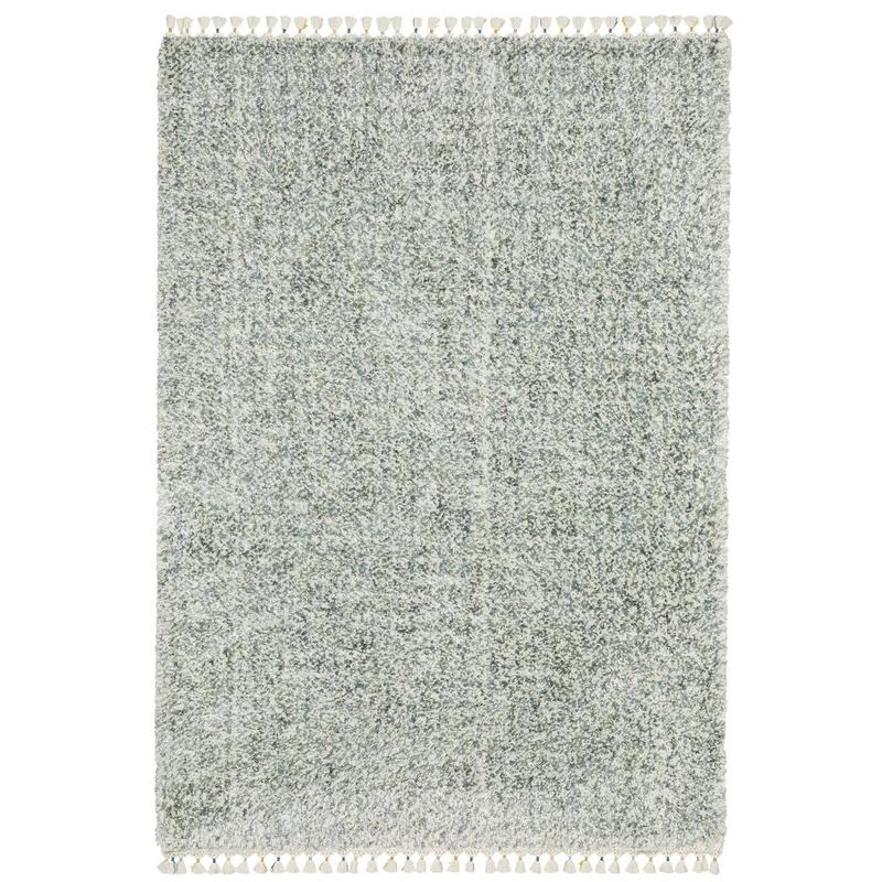 Axis AX02A Light Blue/Ivory Indoor Area Rug - 6'7" x 9'6"