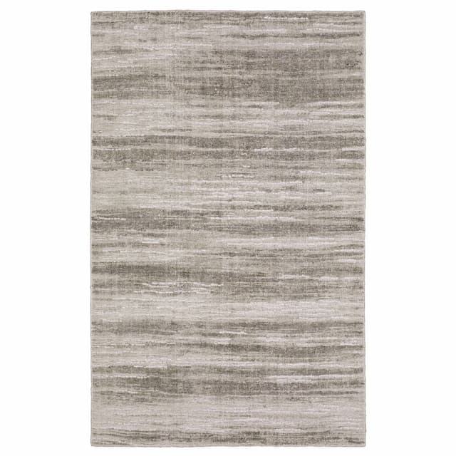 Clarke CLA01 Beige/ Brown Indoor Area Rug - 2'6" x 10'