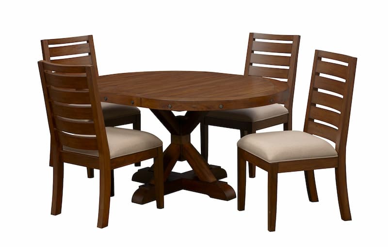 Anacortes 46" - 62" Oval Pedestal Table, (1) 16" Leaf