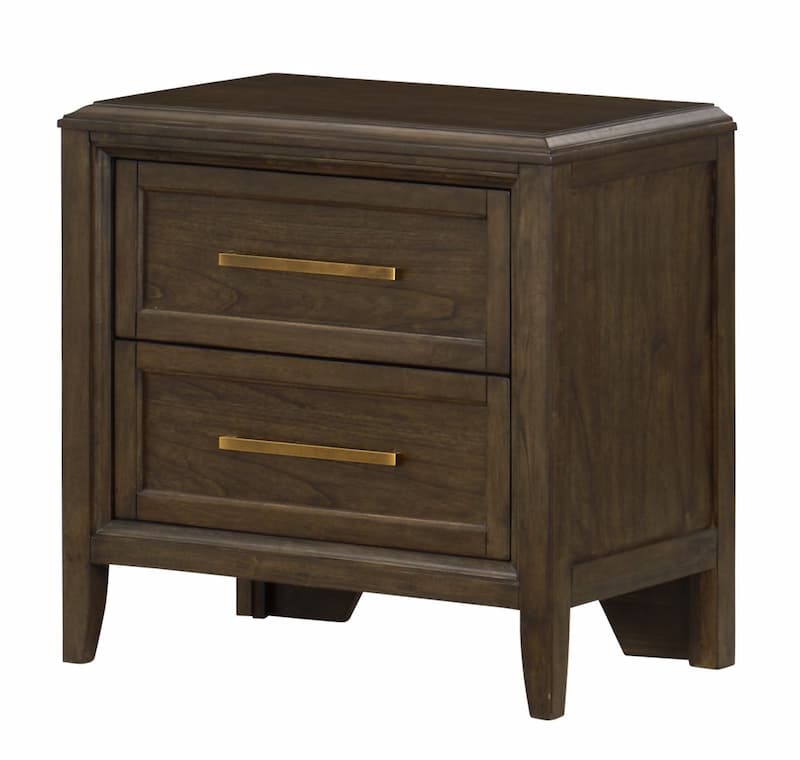 Bryson Nightstand, Gray Brown Finish