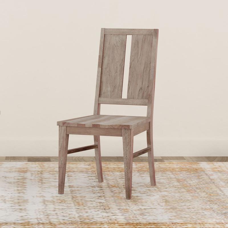 Casual Loft Panel Back Chair with Wood Seat (2 pack)
