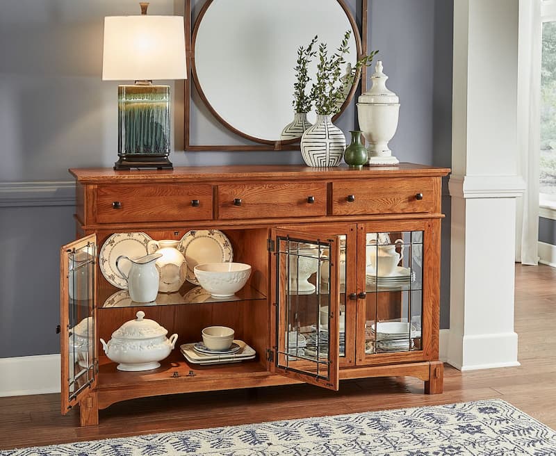 Laurelhurst 66" Buffet, Mission Oak Finish