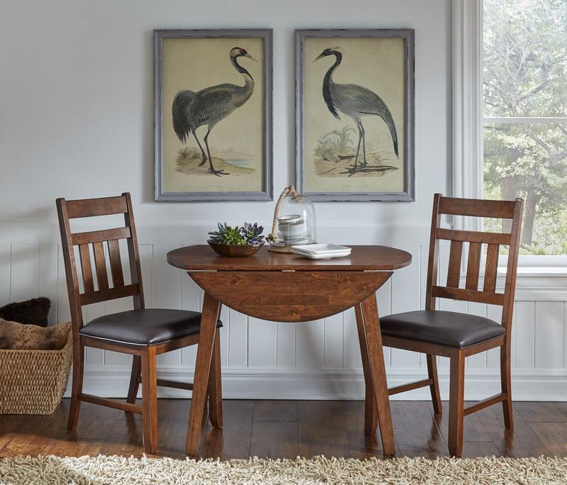 Mason 26" - 42" Round Dropleaf Table