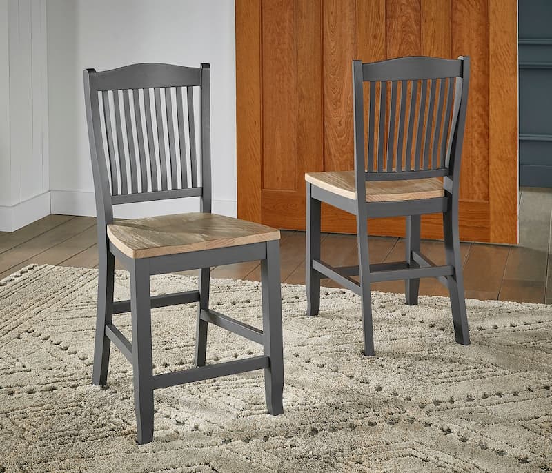 Port Townsend Slatback Wood Seat Stool