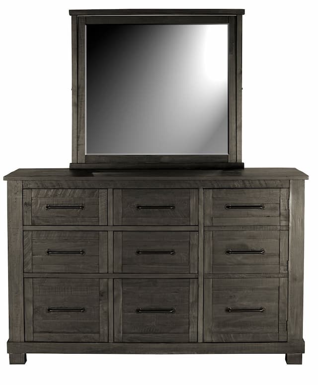 Sun Valley 9-Drawer Dresser, Charcoal Finish