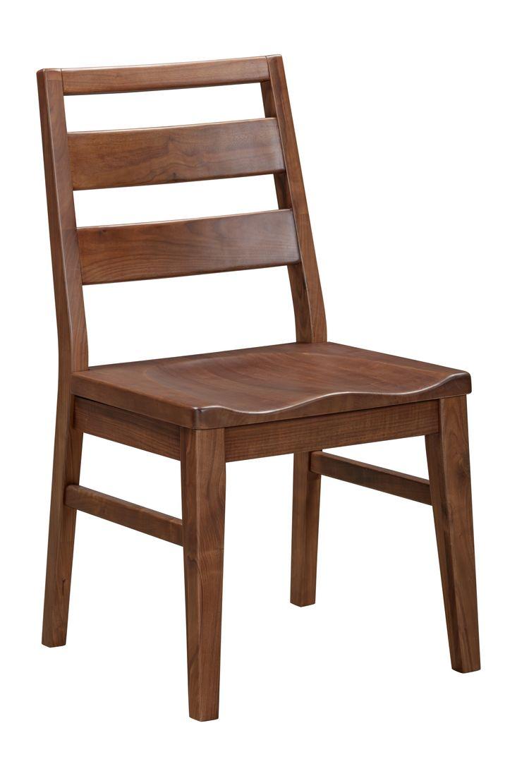 Voss Ladderback Chair with Wood Seat (2 pack)