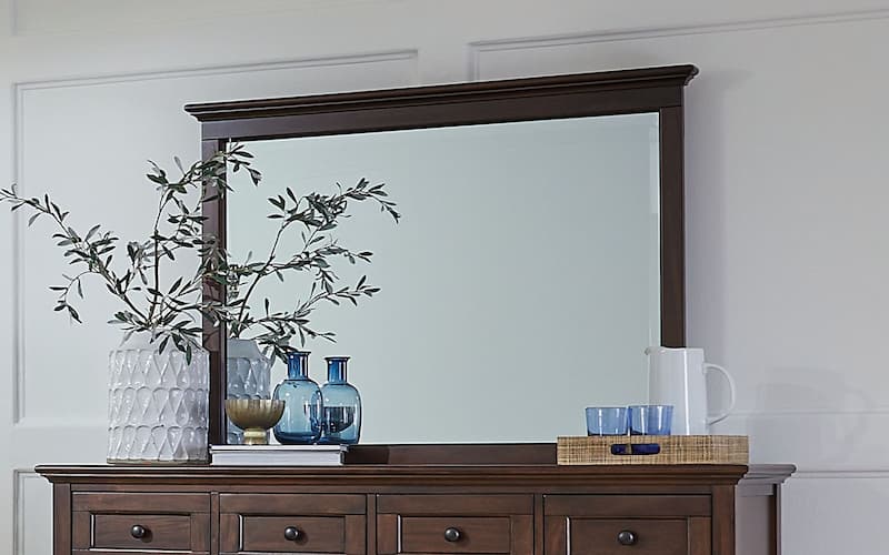 Westlake Master Mirror, Cherry Brown Finish