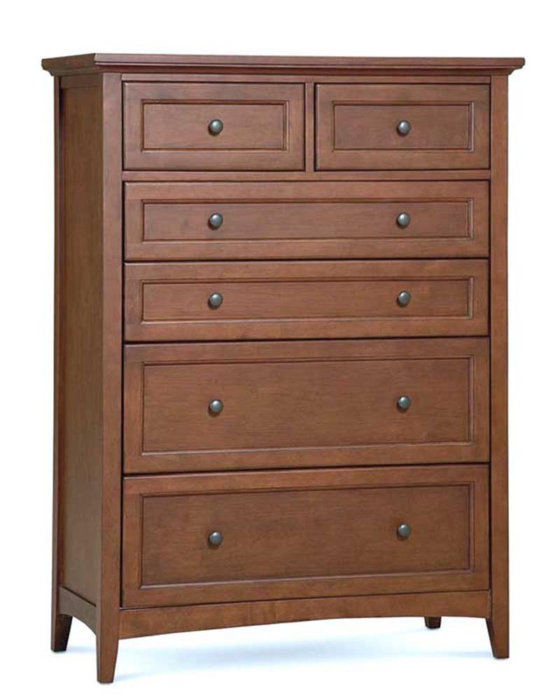 Westlake 6 Drawer Chest, Cherry Brown Finish