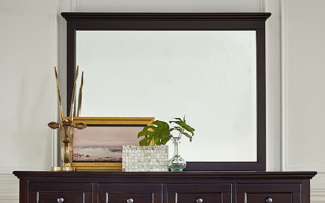 Westlake Master Mirror, Dark Mahogany Finish