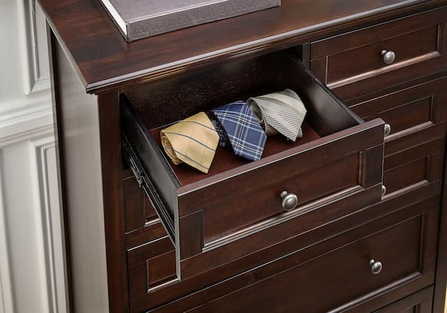 Westlake 6 Drawer Chest, Dark Mahogany Finish