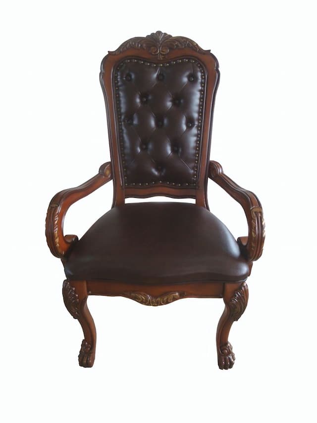 Dresden Synthetic Leather & Cherry Oak Executive Office Chair
