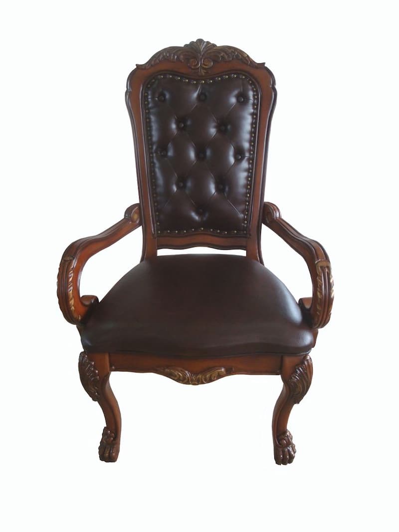 Dresden Synthetic Leather & Cherry Oak Executive Office Chair