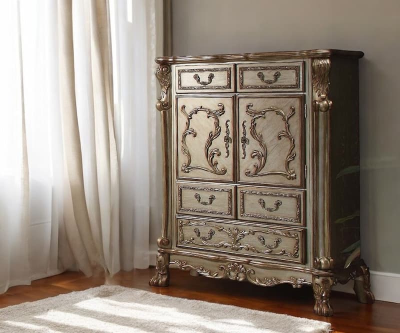 Dresden Gold Patina & Bone Chest