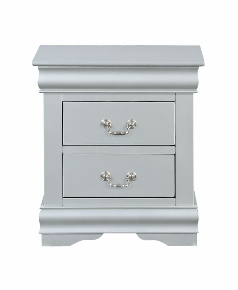 Louis Philippe III Platinum Nightstand
