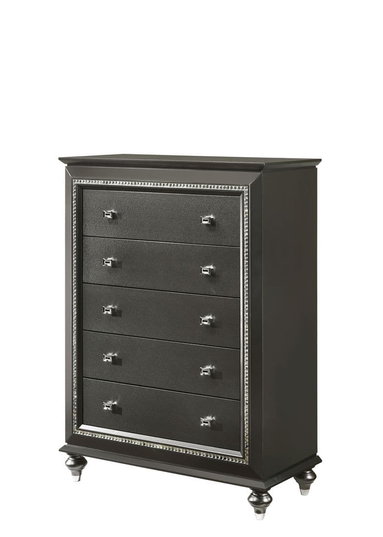 Kaitlyn Metallic Gray Chest
