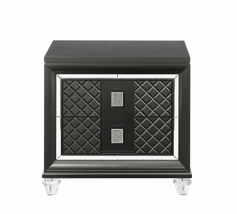 Sawyer Metallic Gray Nightstand