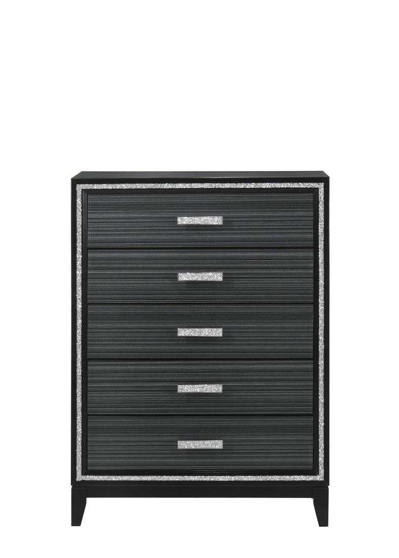 Haiden Weathered Black Finish Chest