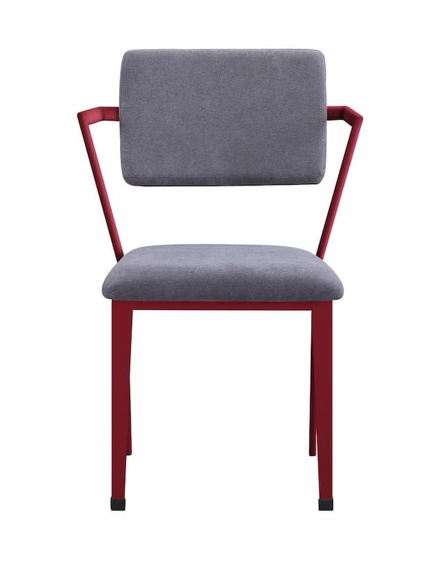 Cargo Gray Fabric & Red Office Chair