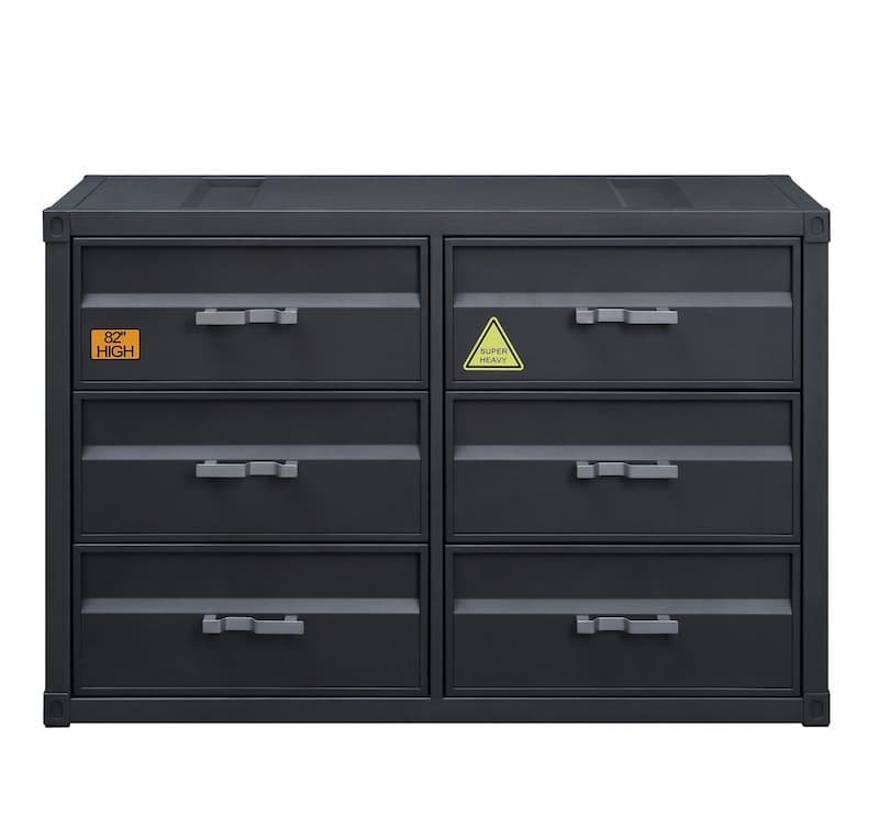 Cargo Gunmetal Finish Dresser