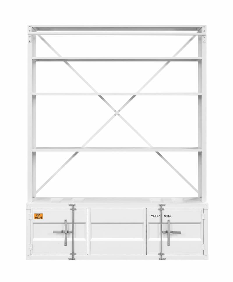 Cargo White Bookcase W/Ladder