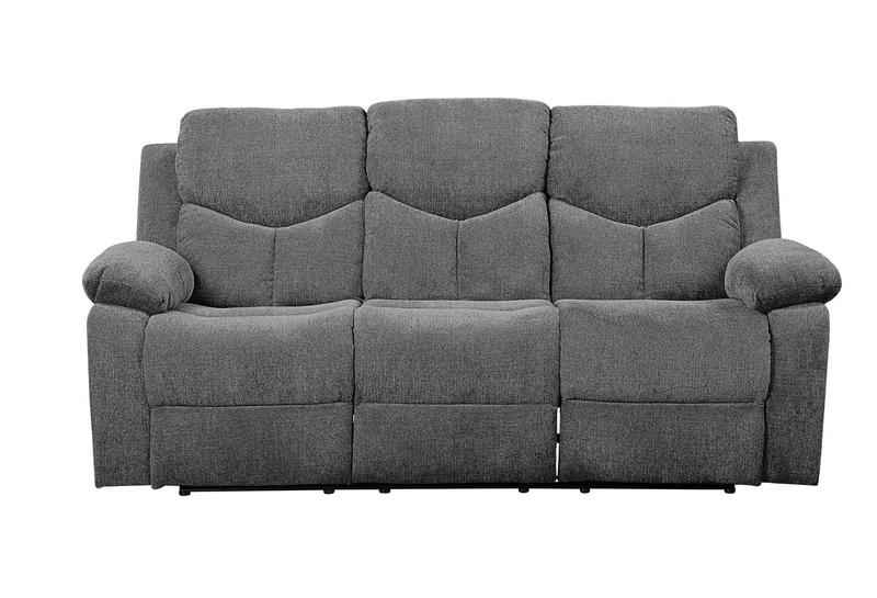 Kalen Gray Chenille Motion Sofa