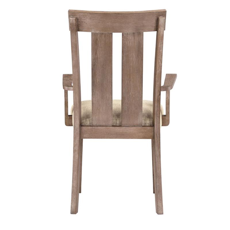 Nathaniel Fabric & Maple Arm Chair (Set-2)
