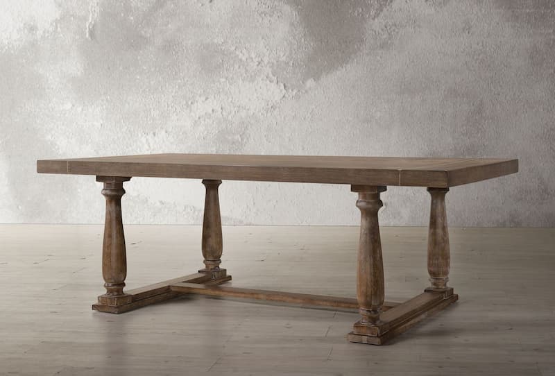 Bernard Weathered Oak Dining Table