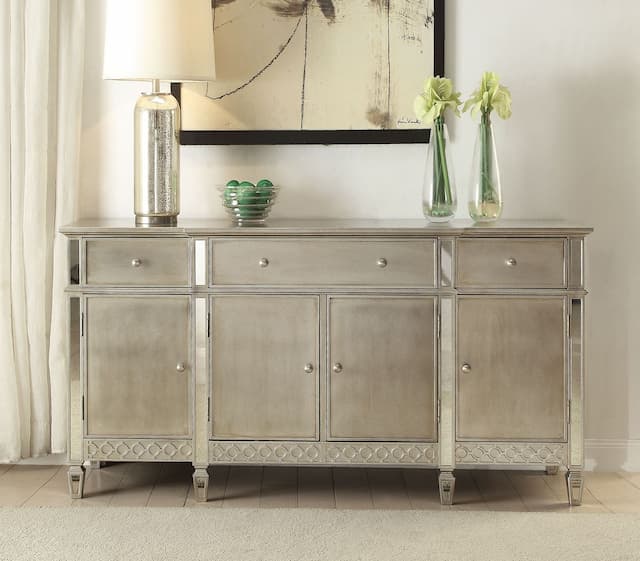 Kacela Mirrored & Champagne Finish Server
