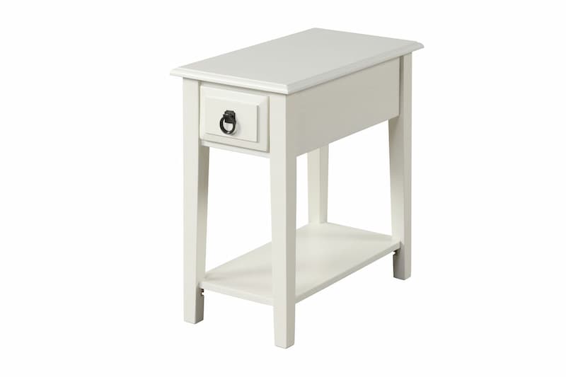 Jeana White Accent Table