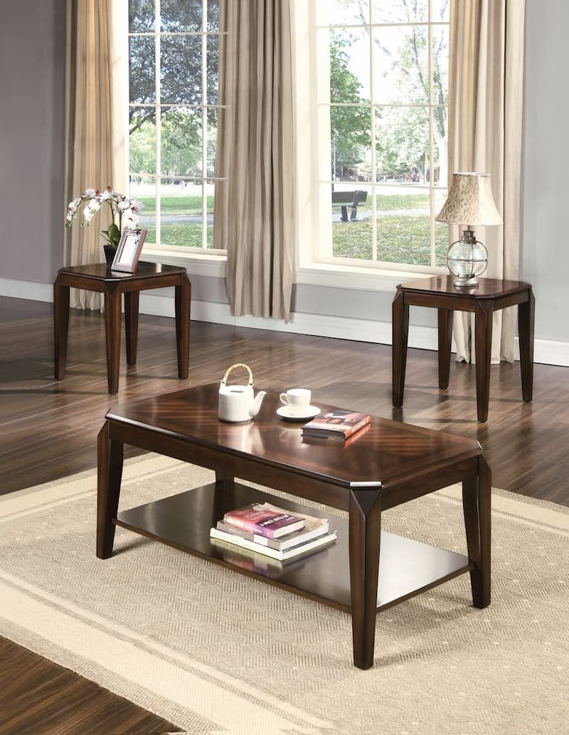 Docila Walnut 3Pc Pack Coffee & End Set