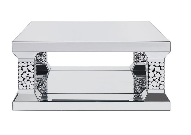 Kachina Mirrored & Faux Gems Coffee Table