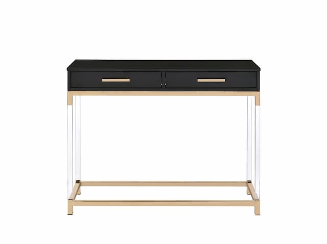 Adiel Black & Gold Finish Sofa Table