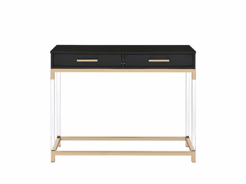 Adiel Black & Gold Finish Sofa Table