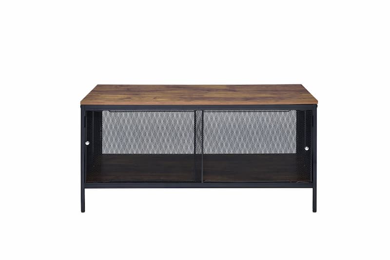 Winam Antique Oak & Black Coffee Table