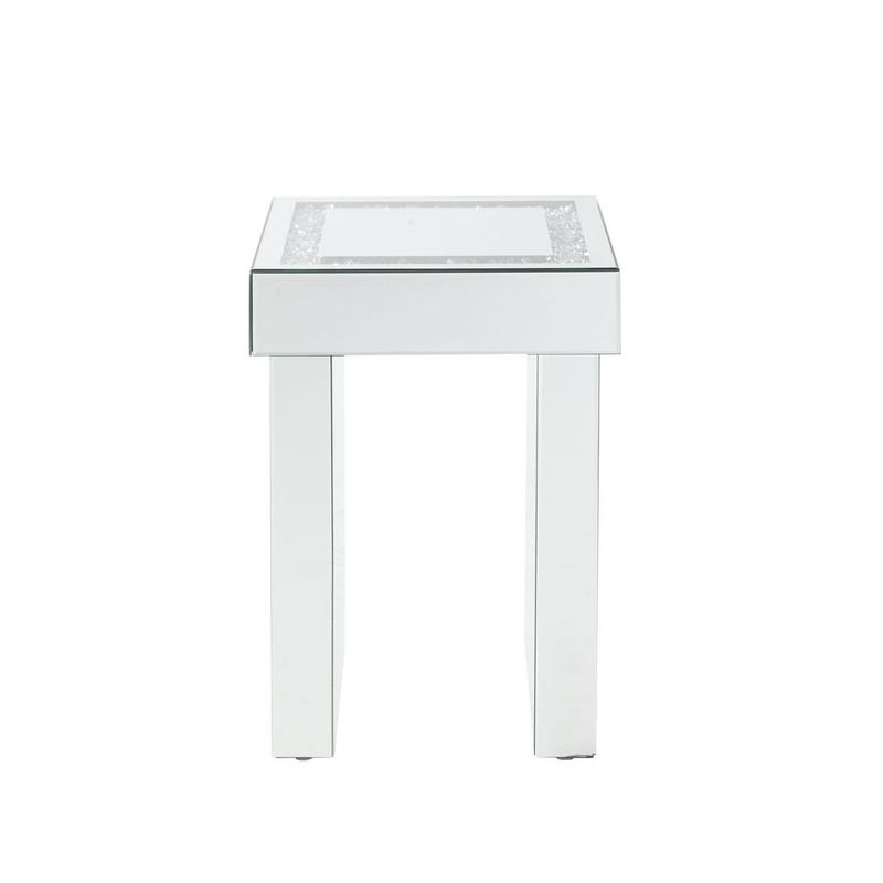 Noralie Mirrored & Faux Diamonds End Table