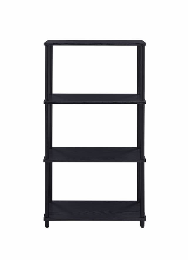 Nypho Black Finish Bookshelf