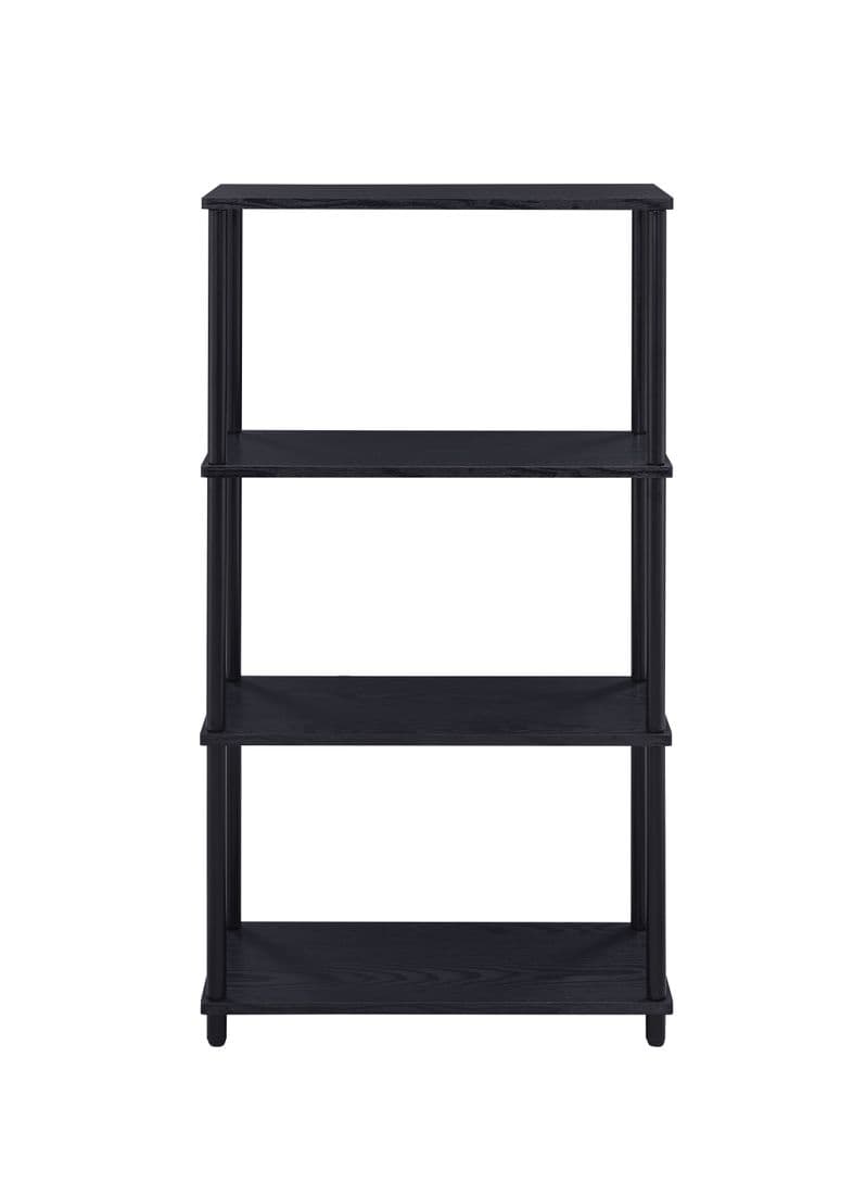 Nypho Black Finish Bookshelf