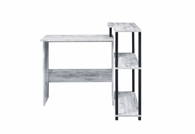 Ievi Antique White & Black Finish Writing Desk