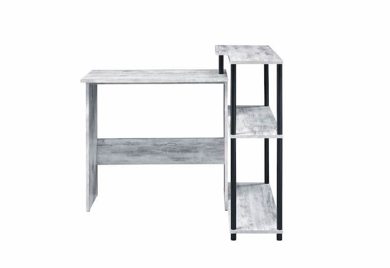 Ievi Antique White & Black Finish Writing Desk