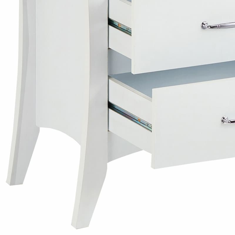Babb White Accent Table