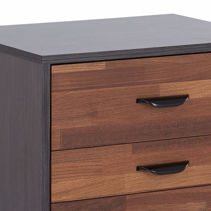Eloy Walnut & Espresso Accent Table