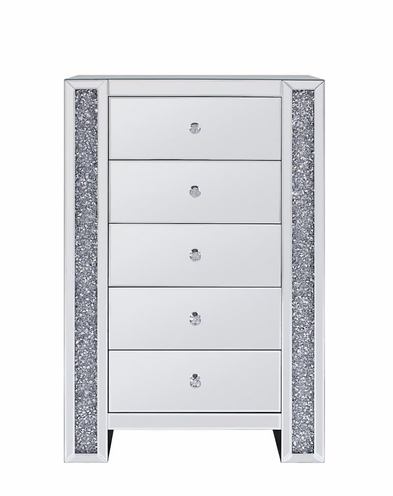 Noralie Mirrored & Faux Diamonds Cabinet