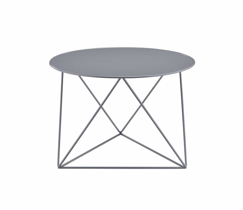 Epidia Gray Finish Accent Table