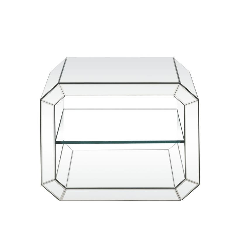 Dominic Mirrored Accent Table